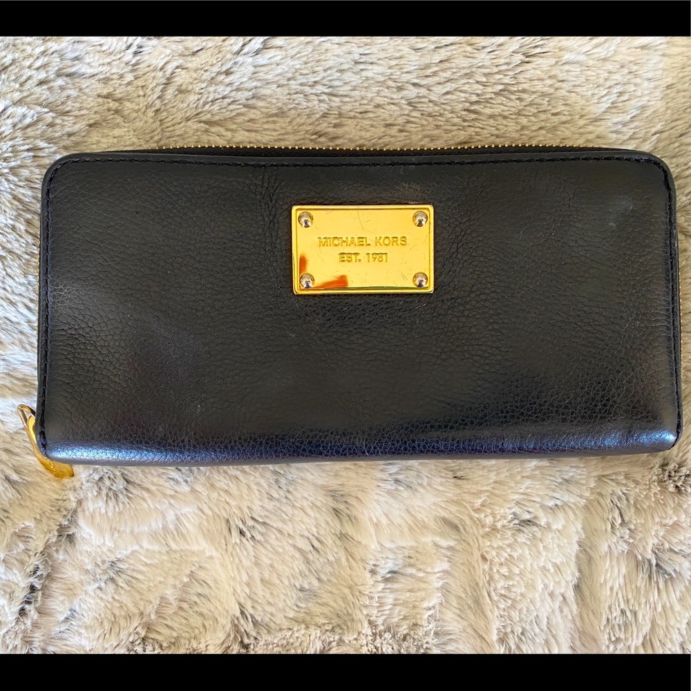 Michael Kors Authentic Black Leather Wallet